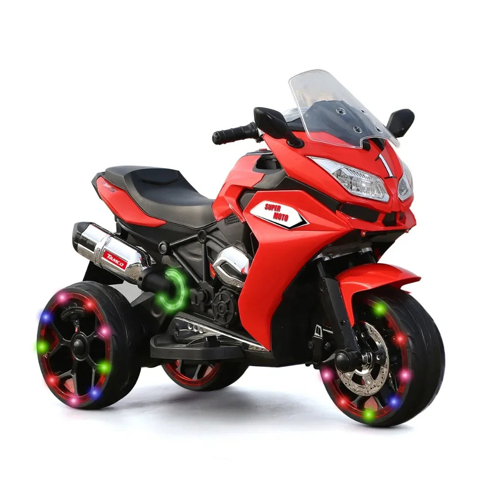 Kids Electric Motorcycle,Three Lighting Wheels Toys ,