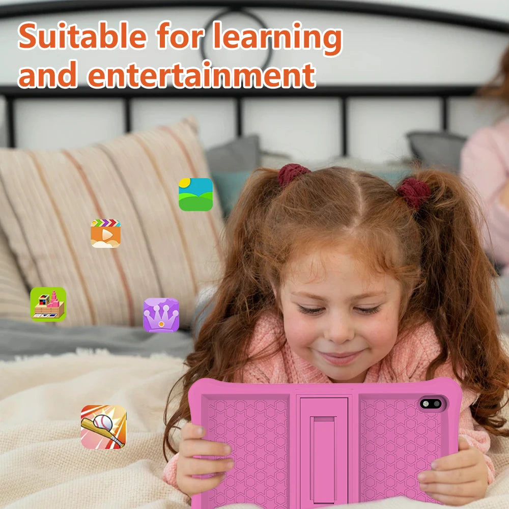 Android Children Learning Kids Tablet with Holder.