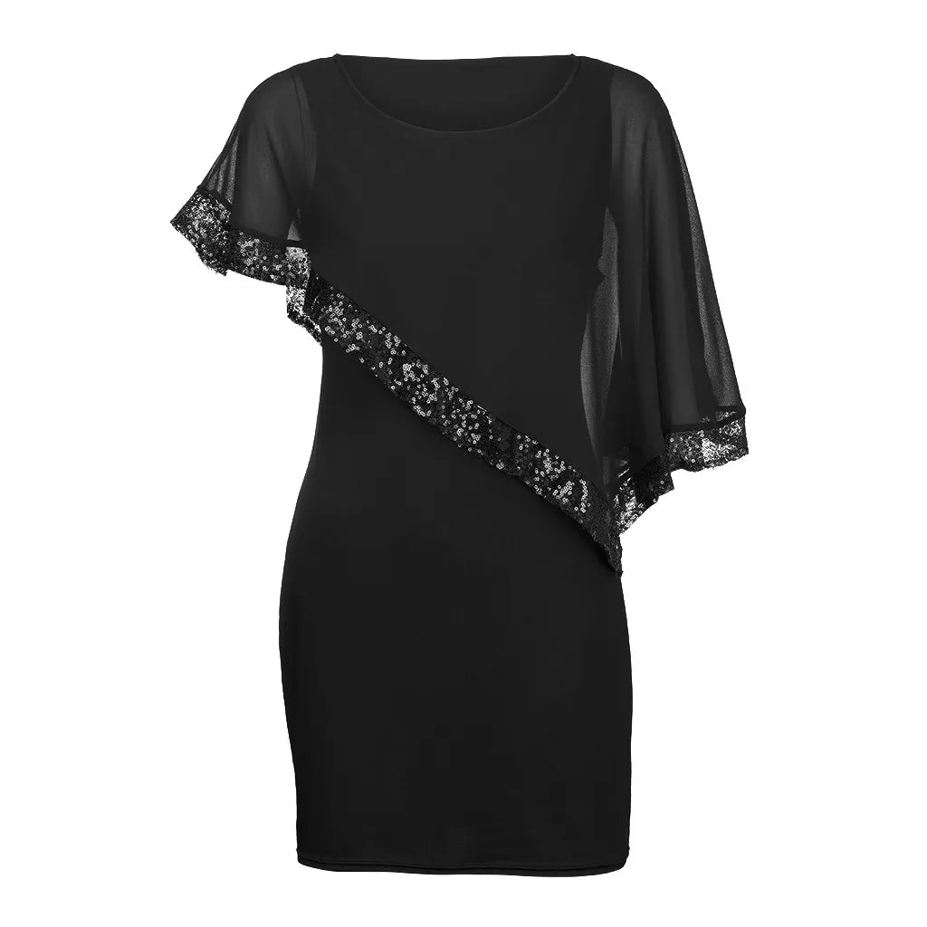 Elegant Dresses For Women. Large size Mesh Dress .