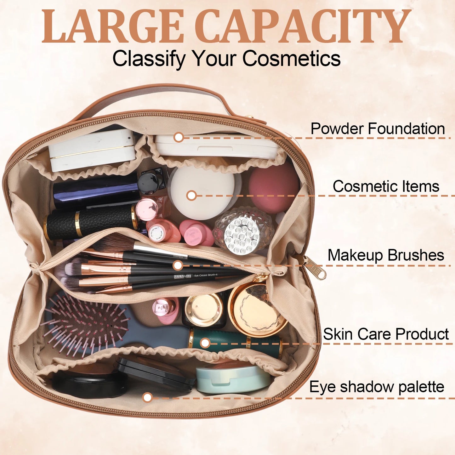 Travel Makeup Bag for Women.