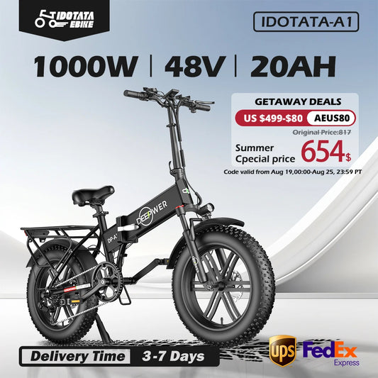 IDOTATA Electric Bike for Adults,