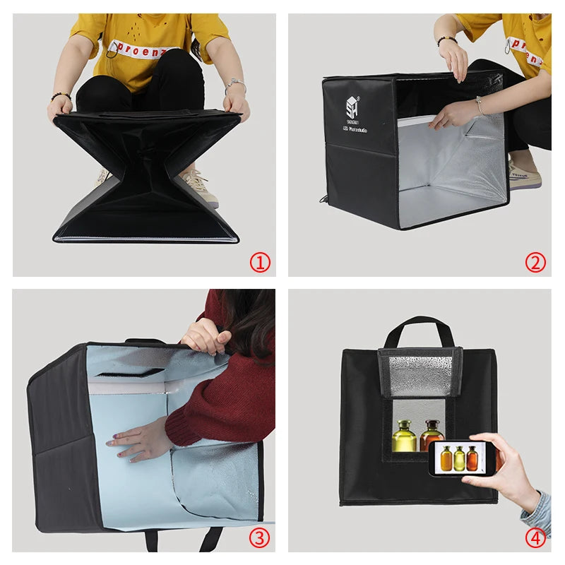 Photo Box Portable Studio Tabletop Lightbox .