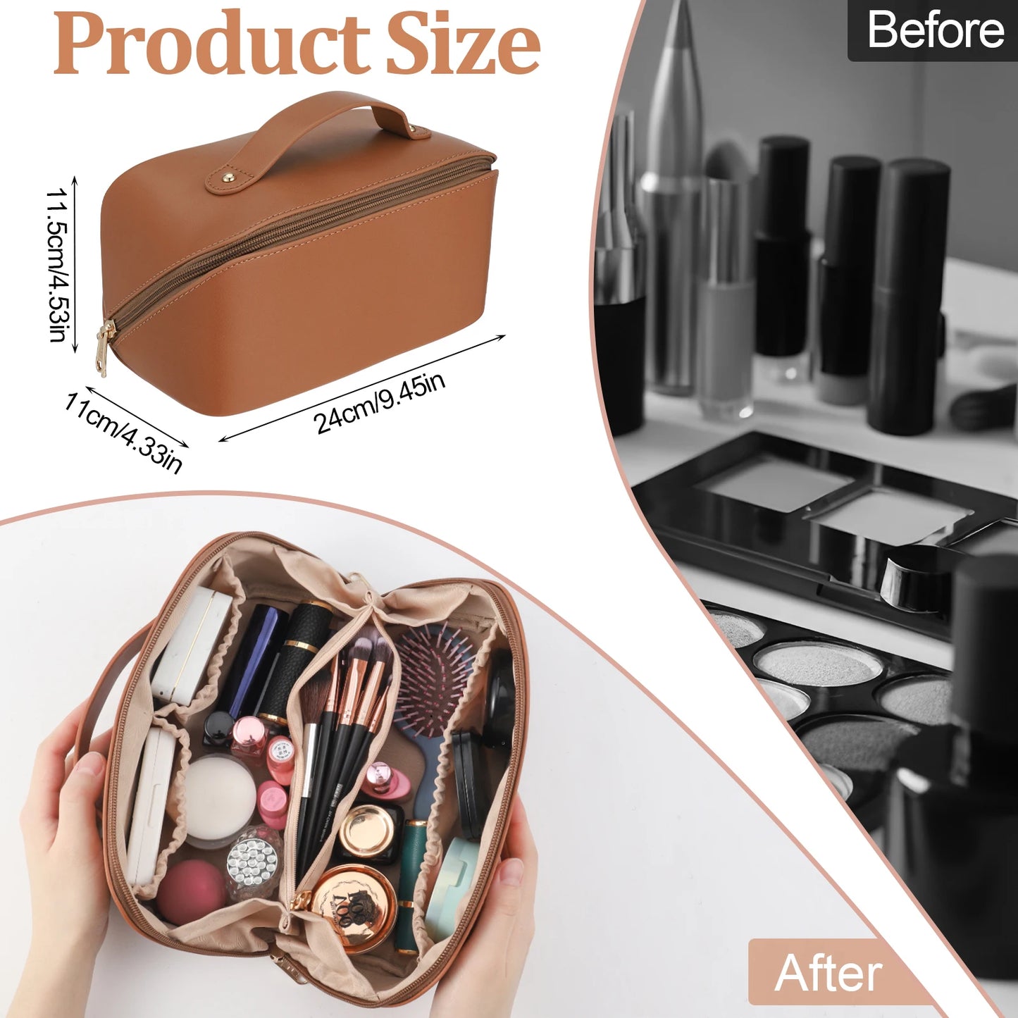 Travel Makeup Bag for Women.