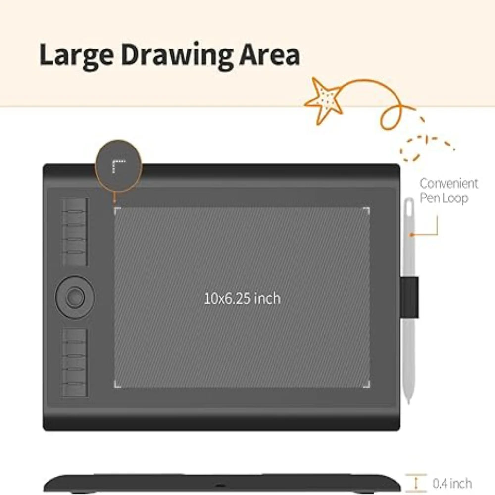 GAOMON M10K Graphic Tablet for Drawing/Art .