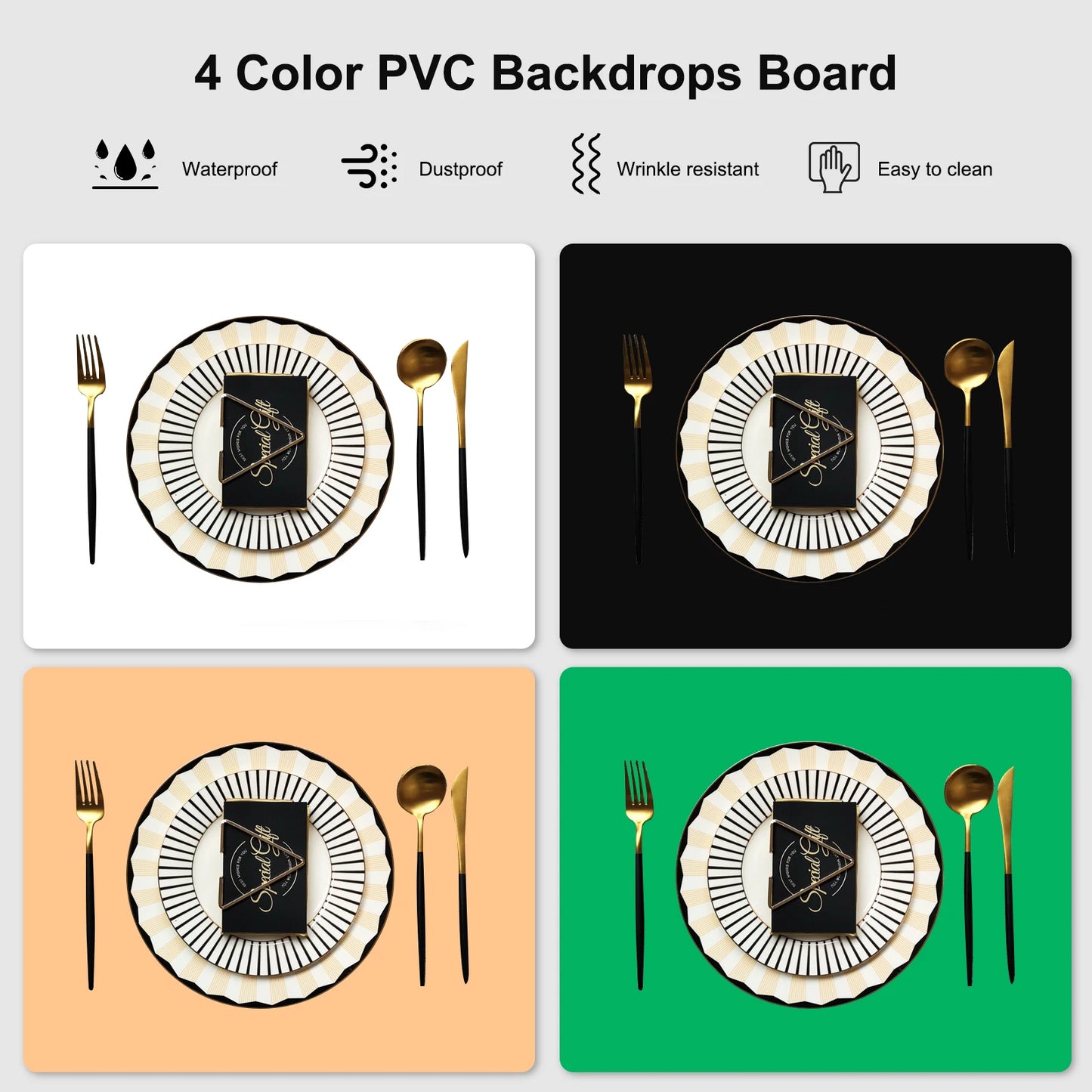 Photo Studio Light Box 4 Colors Backdrops.