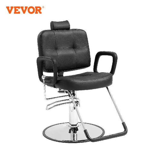 Salon Chair Max Load Weight 330 lbs Black  .