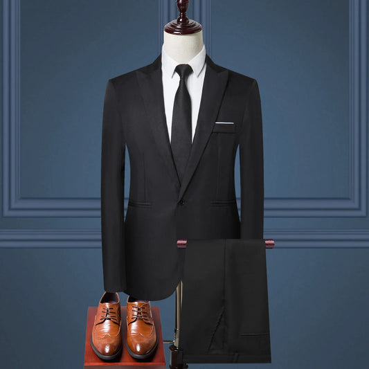 Men's Luxury 3 Piece Suit Wedding Party Business office.