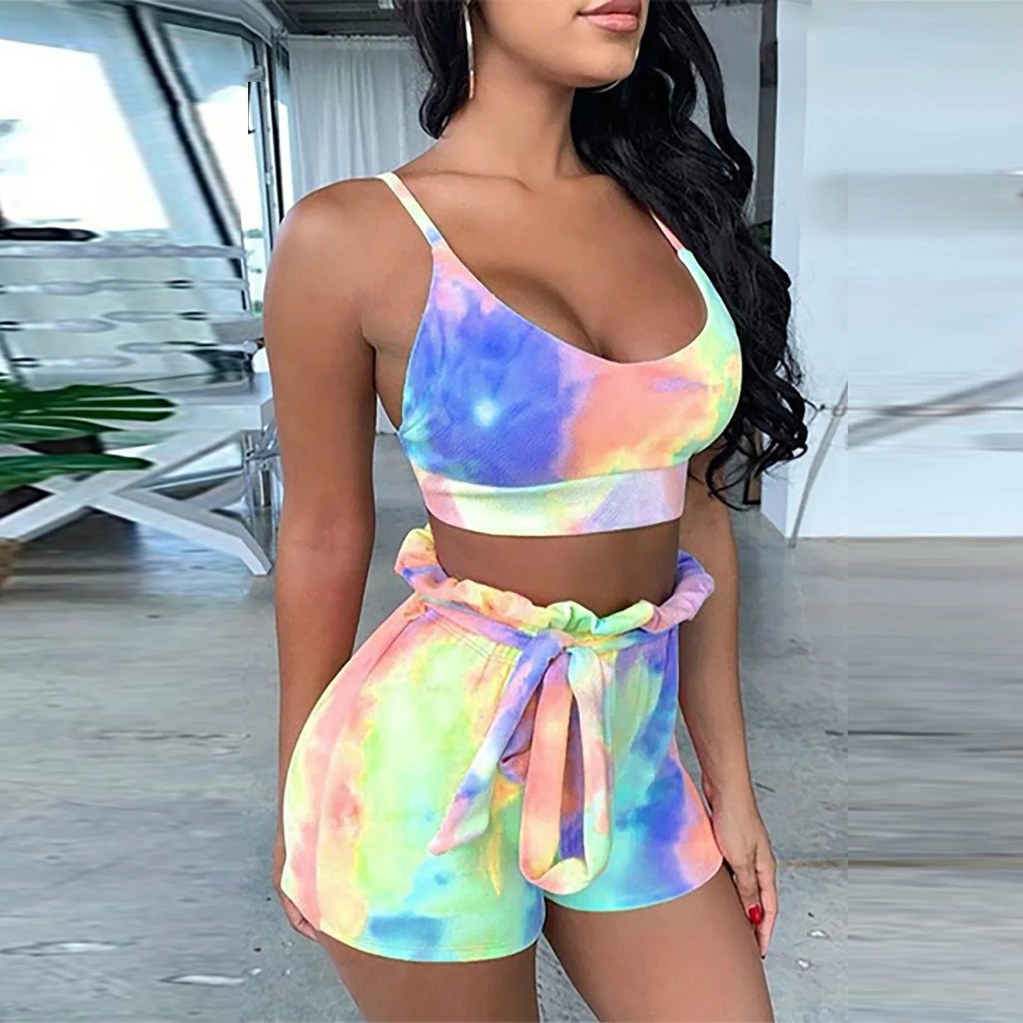 Summer Casual Fitness Shorts Sets 2 Piece Outfits .