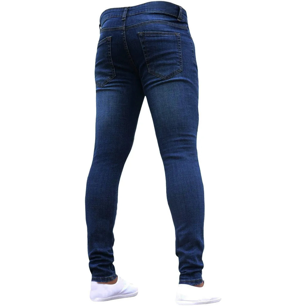 Relaxed Fit Jeans Men's Color Denim Cotton .