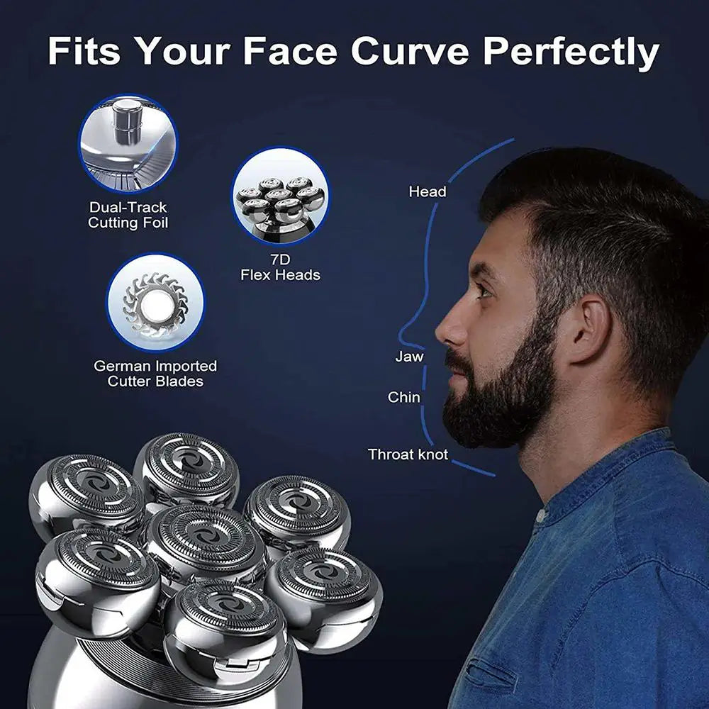 Electric Head Shaver for Bald Men Waterproof.