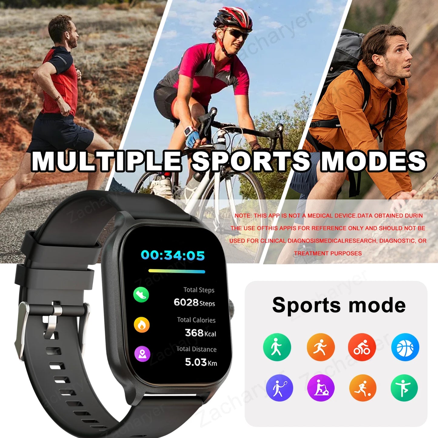 Smart watch, wireless calling/dial, for iPhone/Andriod.