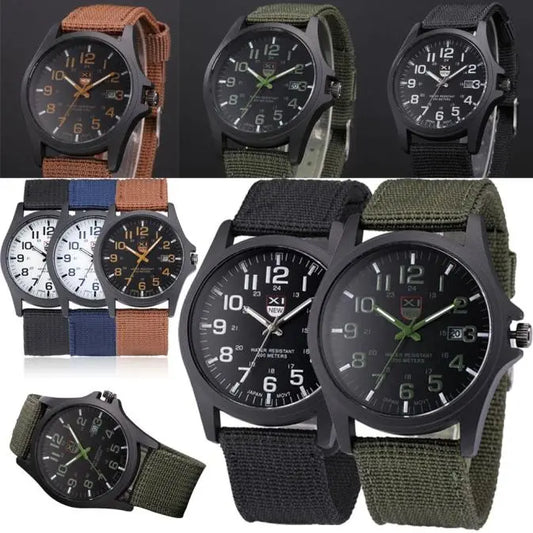 Outdoor Waterproof Sport Watch For Mens Military Army.