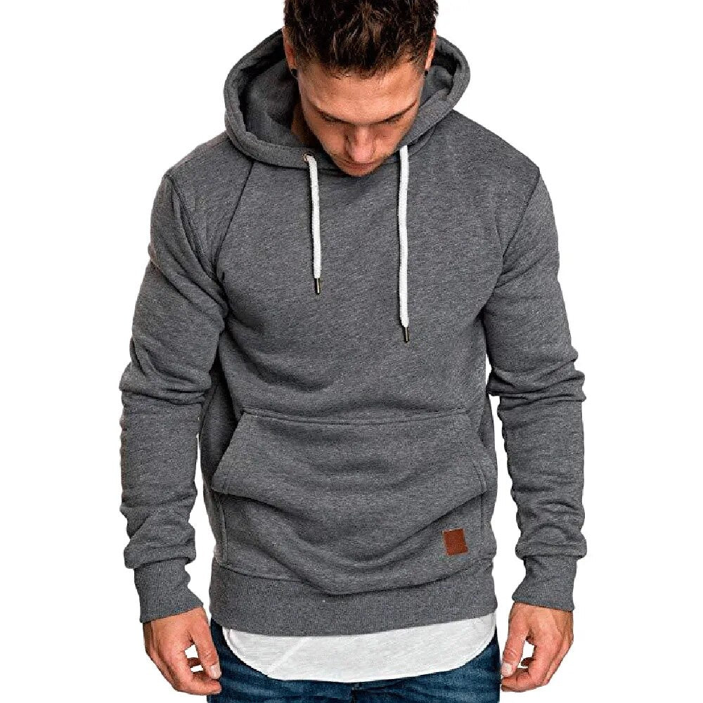 Mens Sweatshirt Long Sleeve Autumn Spring Casual Hoodies .