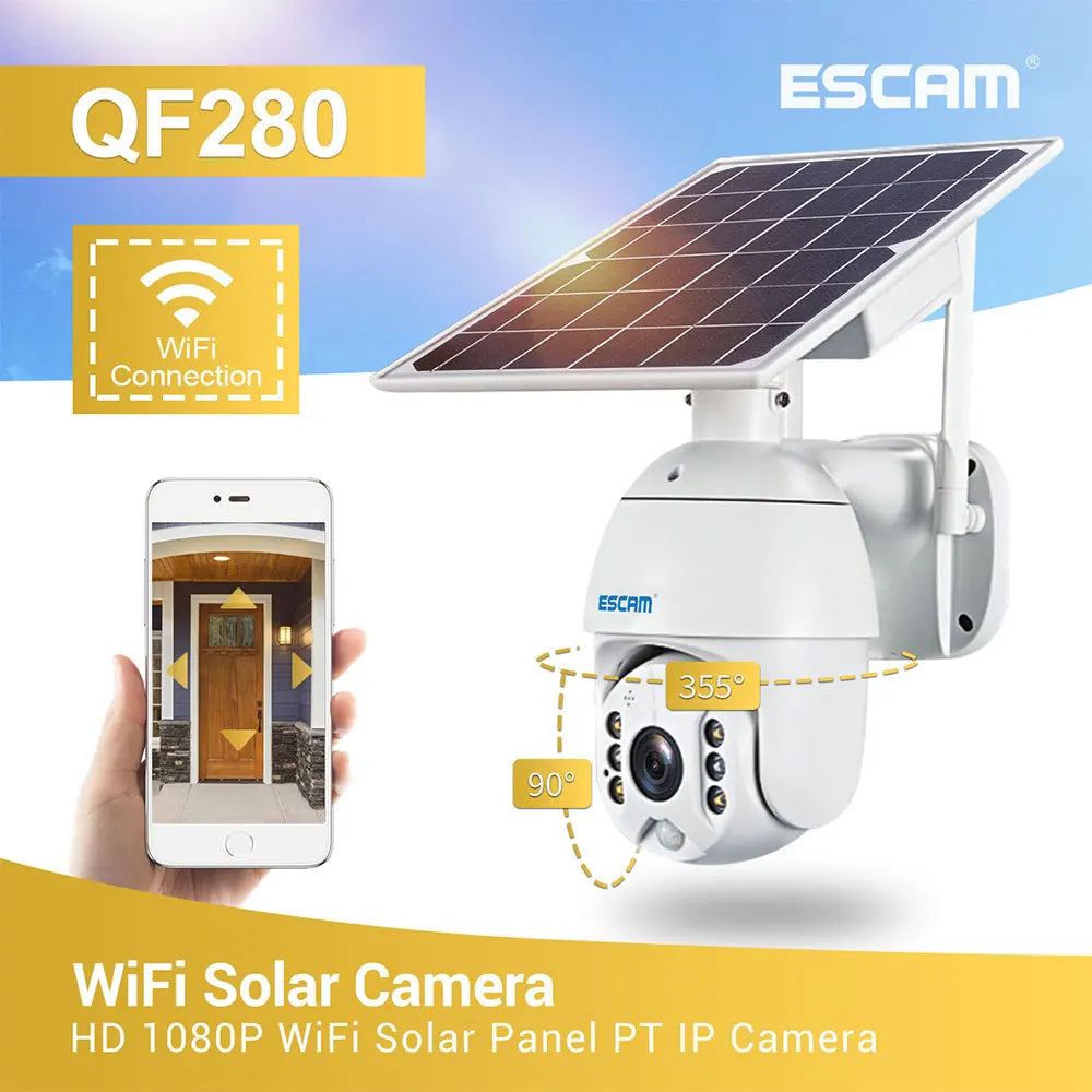 Wifi Version Shell Solar Security Camera Outdoor .