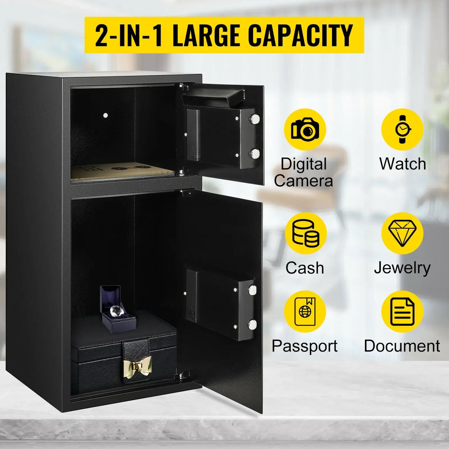 Security Safe Box Home Digital Lock .