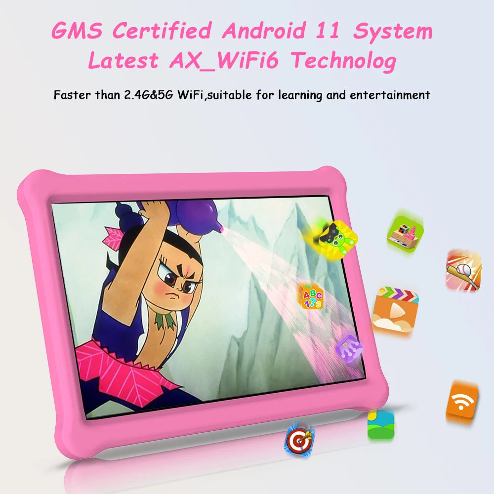 QPS 10 Inch Kids Tablets Android 11 .