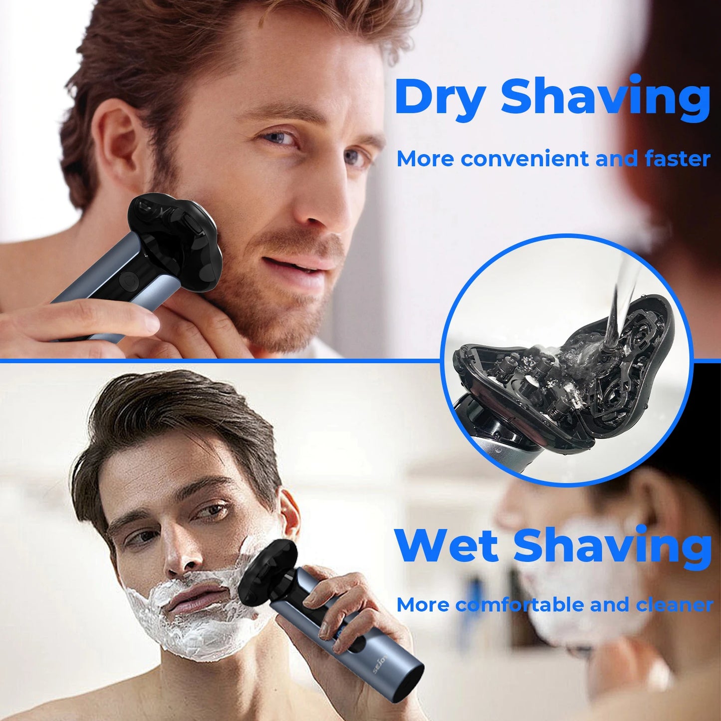 Sejoy Electric Shaver for Men .