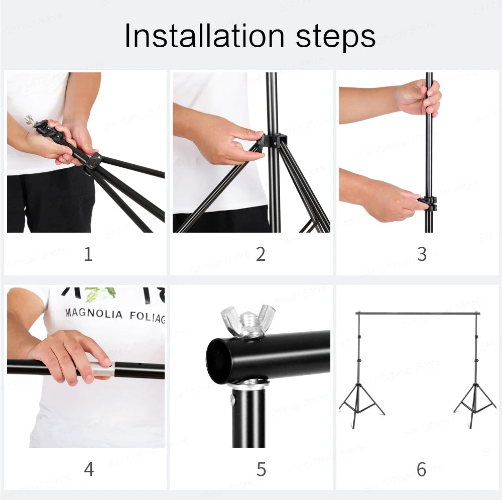 Photography Kit Background Frame Support Softbox Lighting .