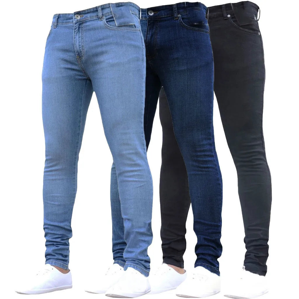 Relaxed Fit Jeans Men's Color Denim Cotton .