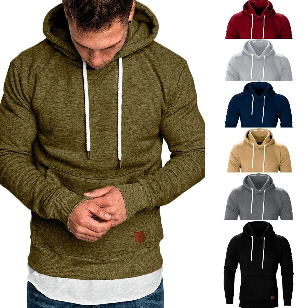 Mens Sweatshirt Long Sleeve Autumn Spring Casual Hoodies .