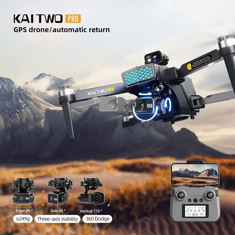 KAI TWO Pro GPS Drone 8K HD Camera.