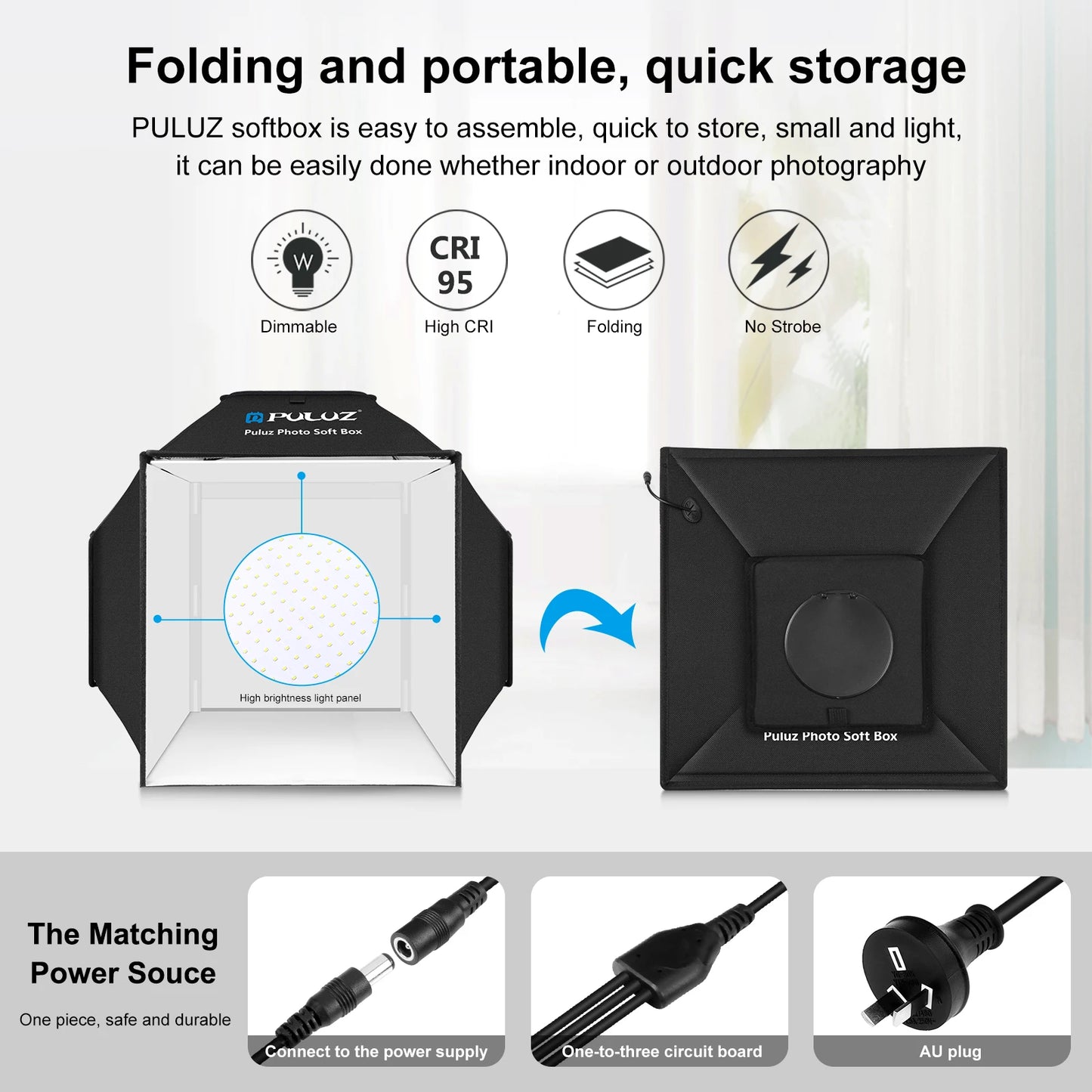 Photo Studio Light Box 4 Colors Backdrops.