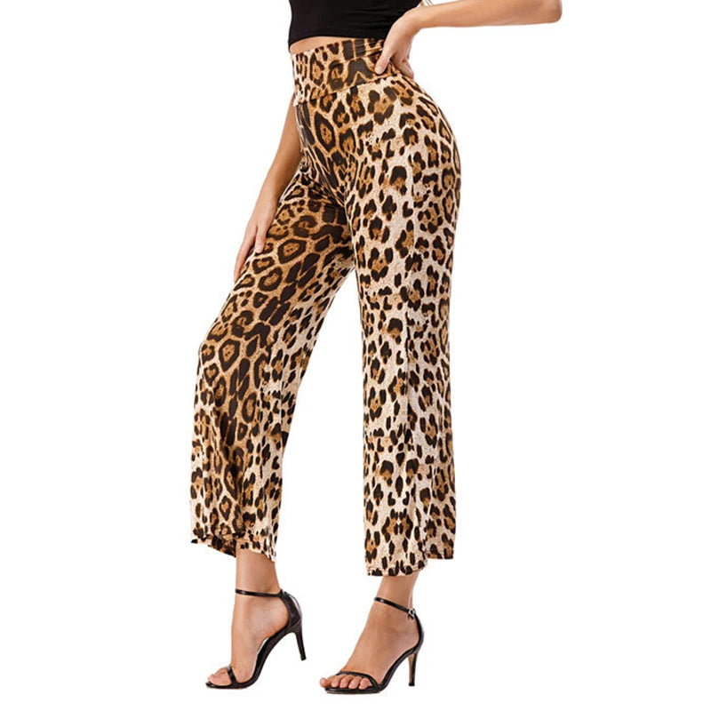 Women Yoga Pencil Pants Leopard Print .