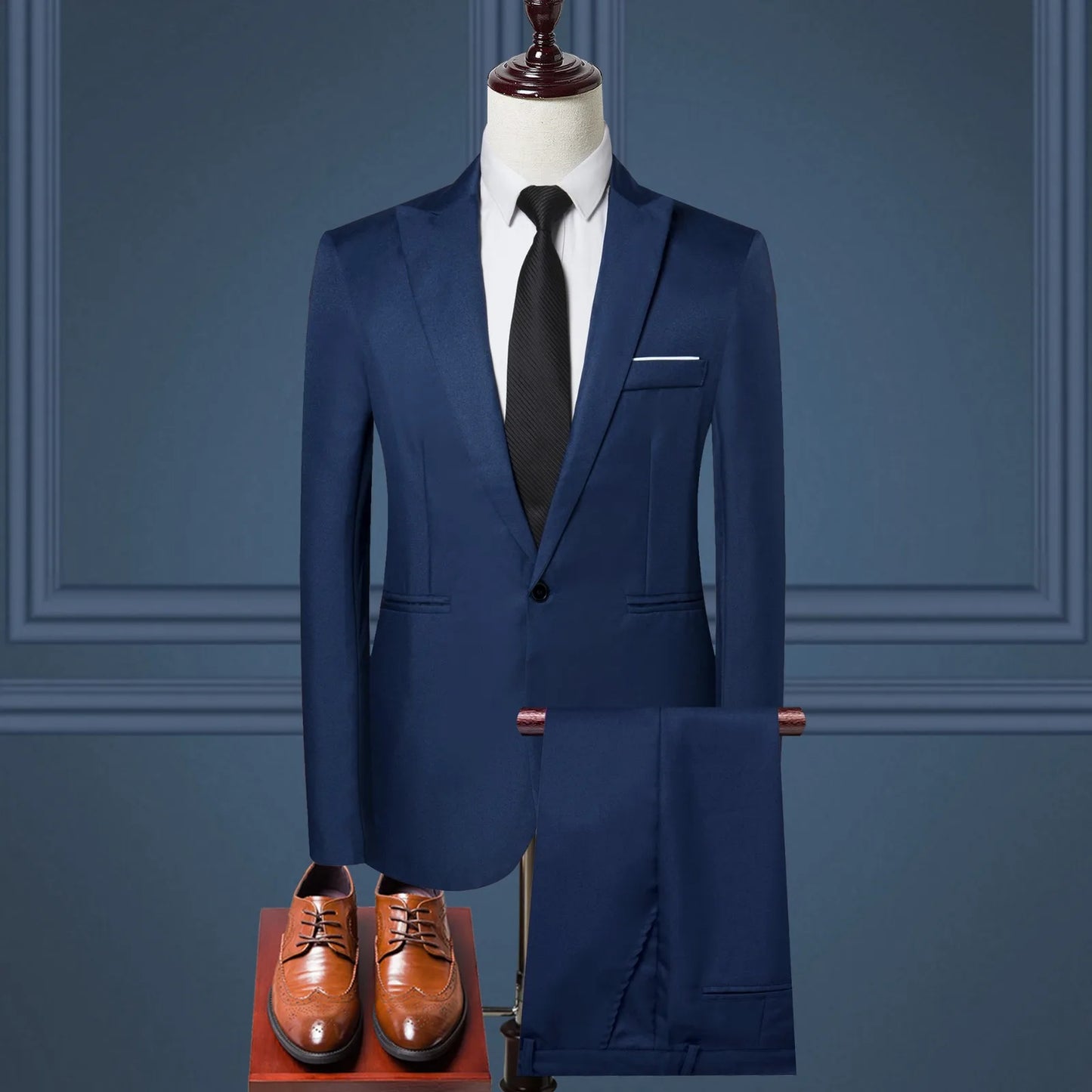 Men's Luxury 3 Piece Suit Wedding Party Business office.