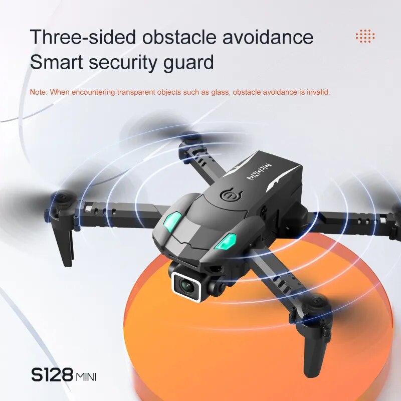 S128 Mini Drone 4K HD Camera Three-sided Obstacle .