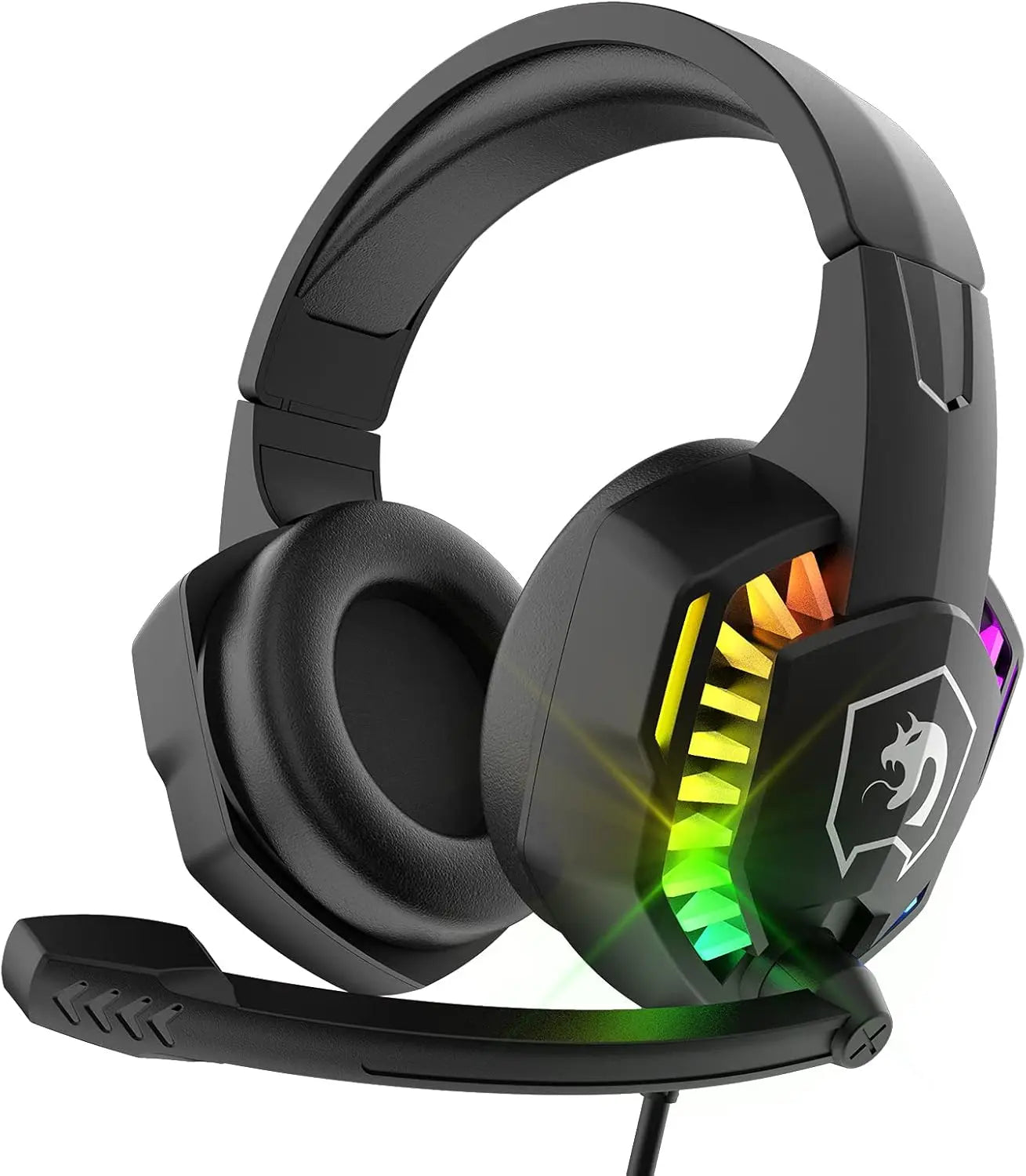 Wired Gaming Headset RGB Backlight Headphone.