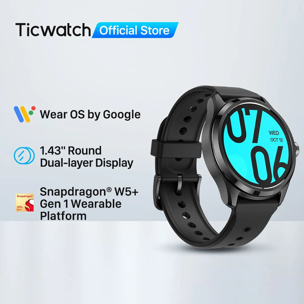 TicWatch Pro 5 Wear OS Smartwatch .