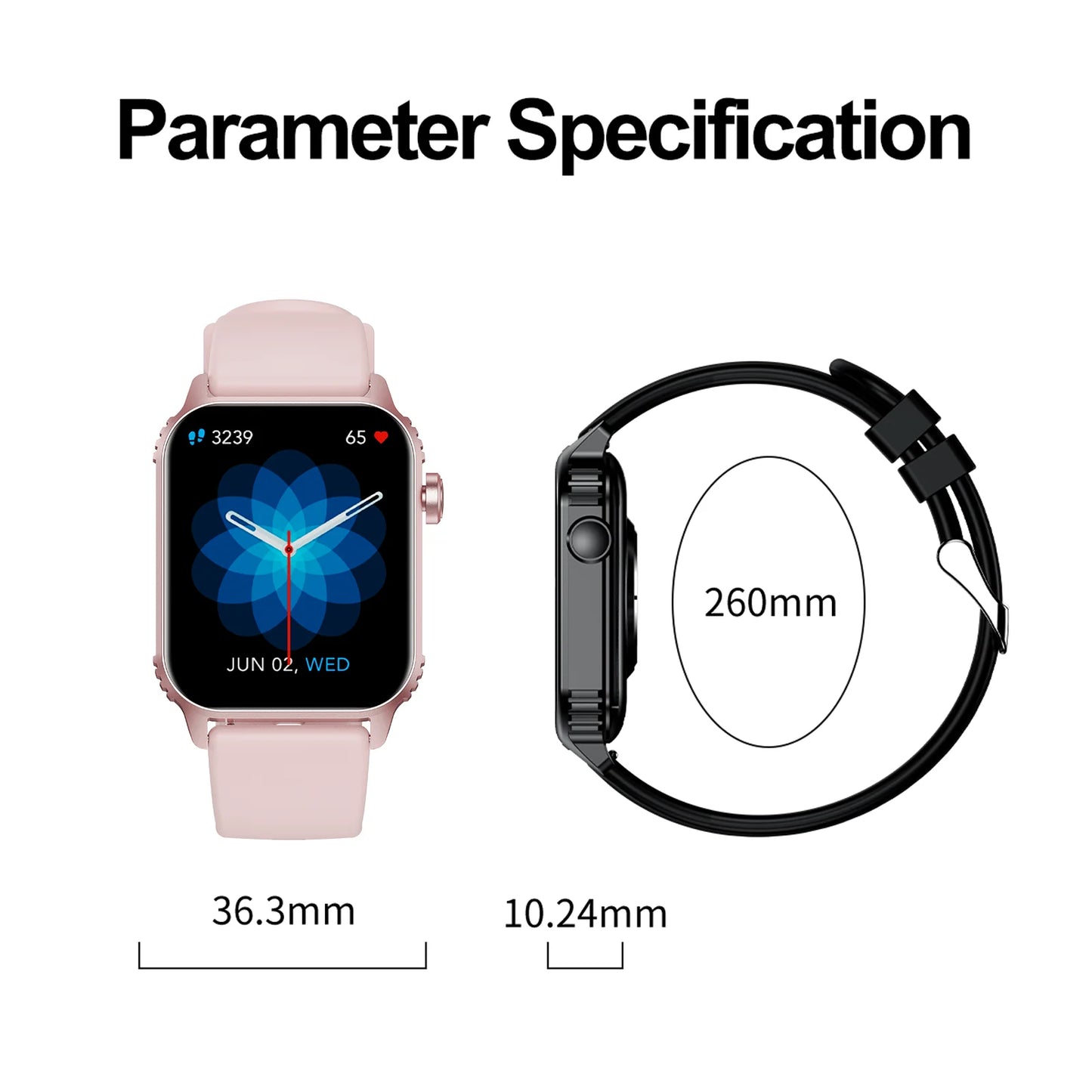 TG08 Smart Watch, 1.85"Smartwatch for Men, Women .