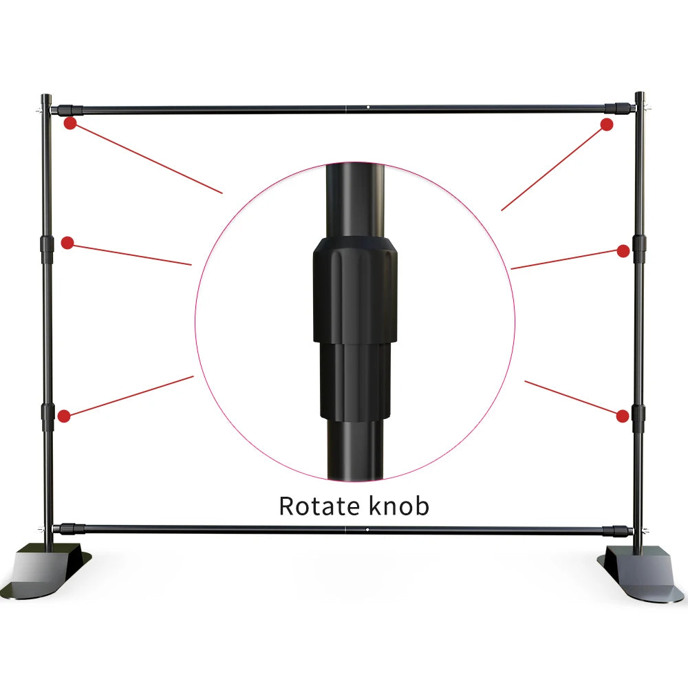 Double-Crossbar Backdrop Background Stand Kit.