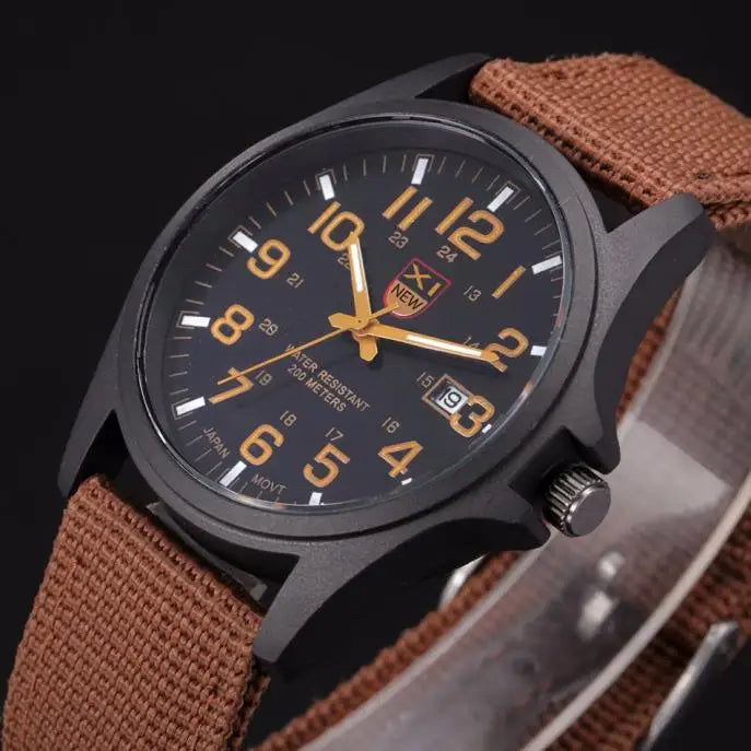 Outdoor Waterproof Sport Watch For Mens Military Army.