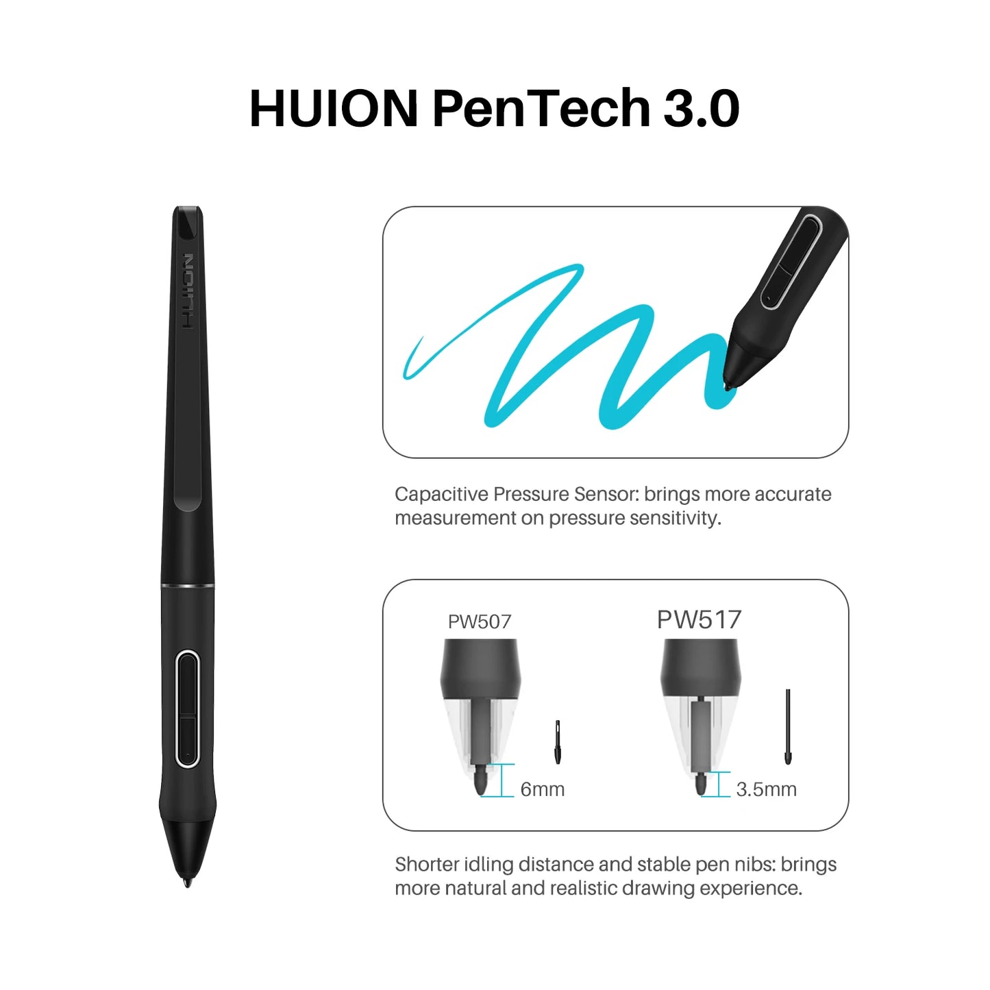 Graphics Tablet with Screen Monitor Drawing Pen.