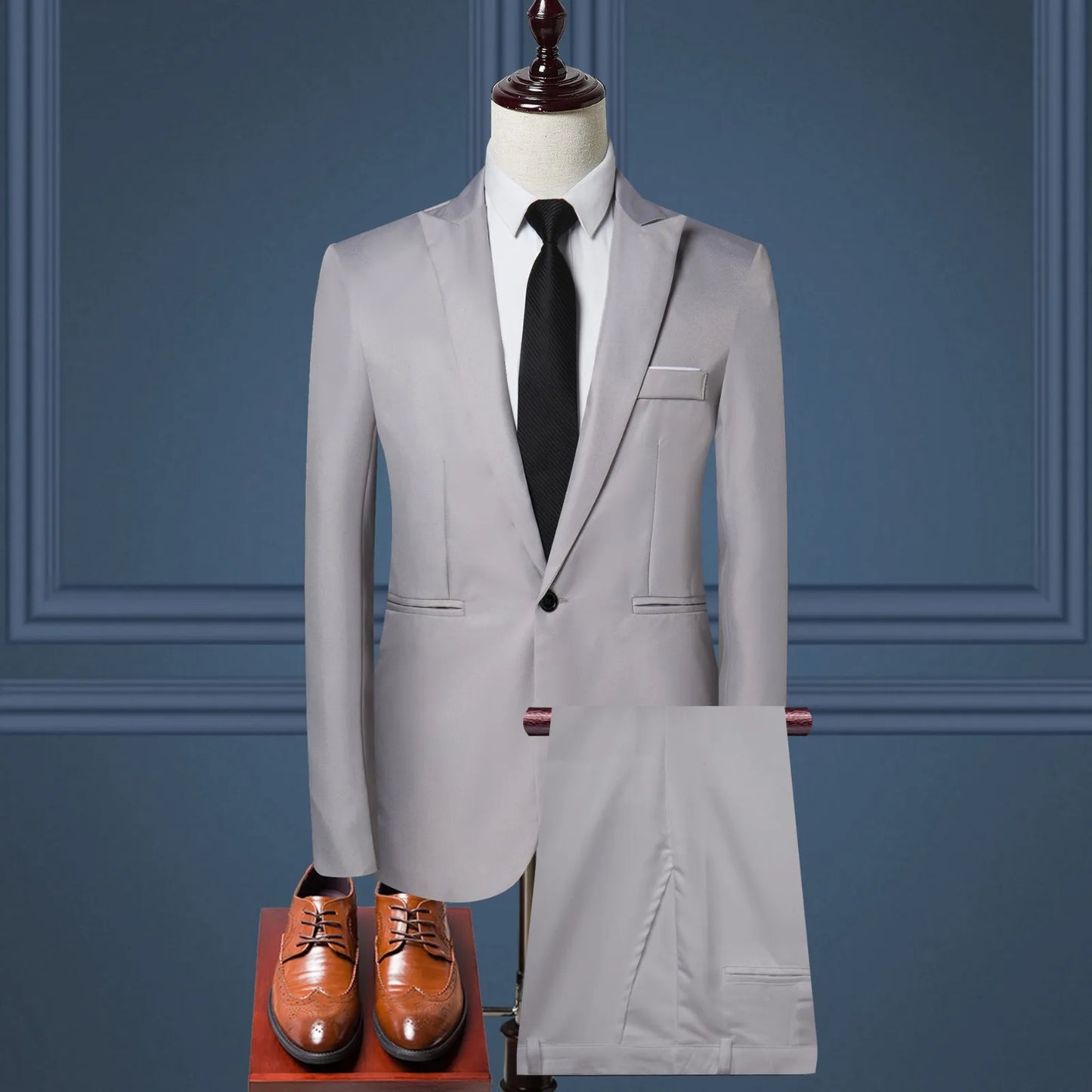 Men's Luxury 3 Piece Suit Wedding Party Business office.