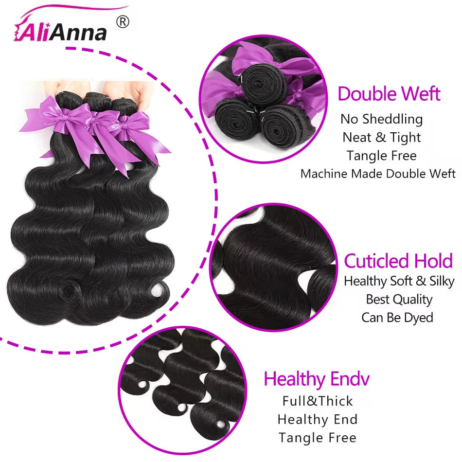 Body Wave Bundles Human Hair .