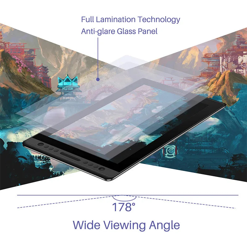 Huion Kamvas Pro 16 Drawing Pen Tablet .