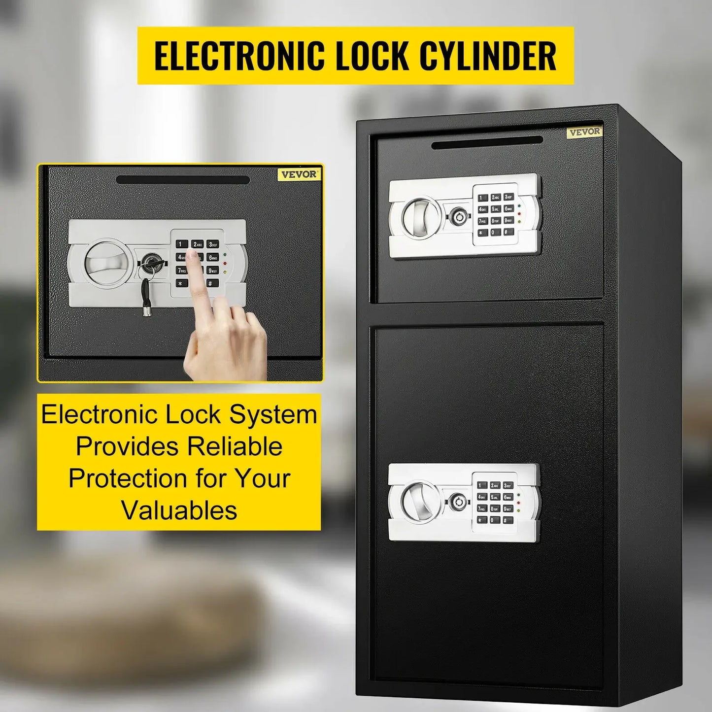 Security Safe Box Home Digital Lock .