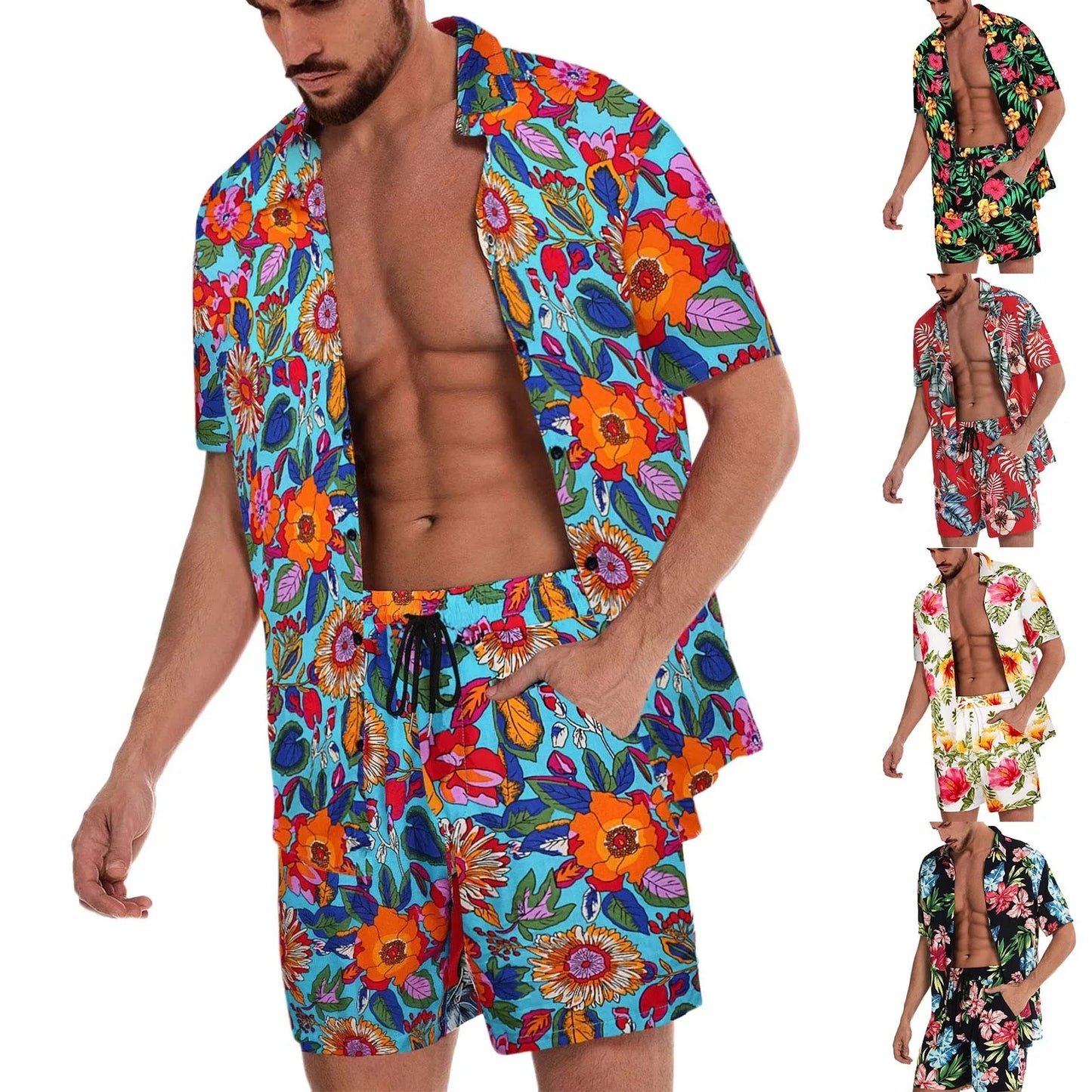 New Men Hawaiian Sets .