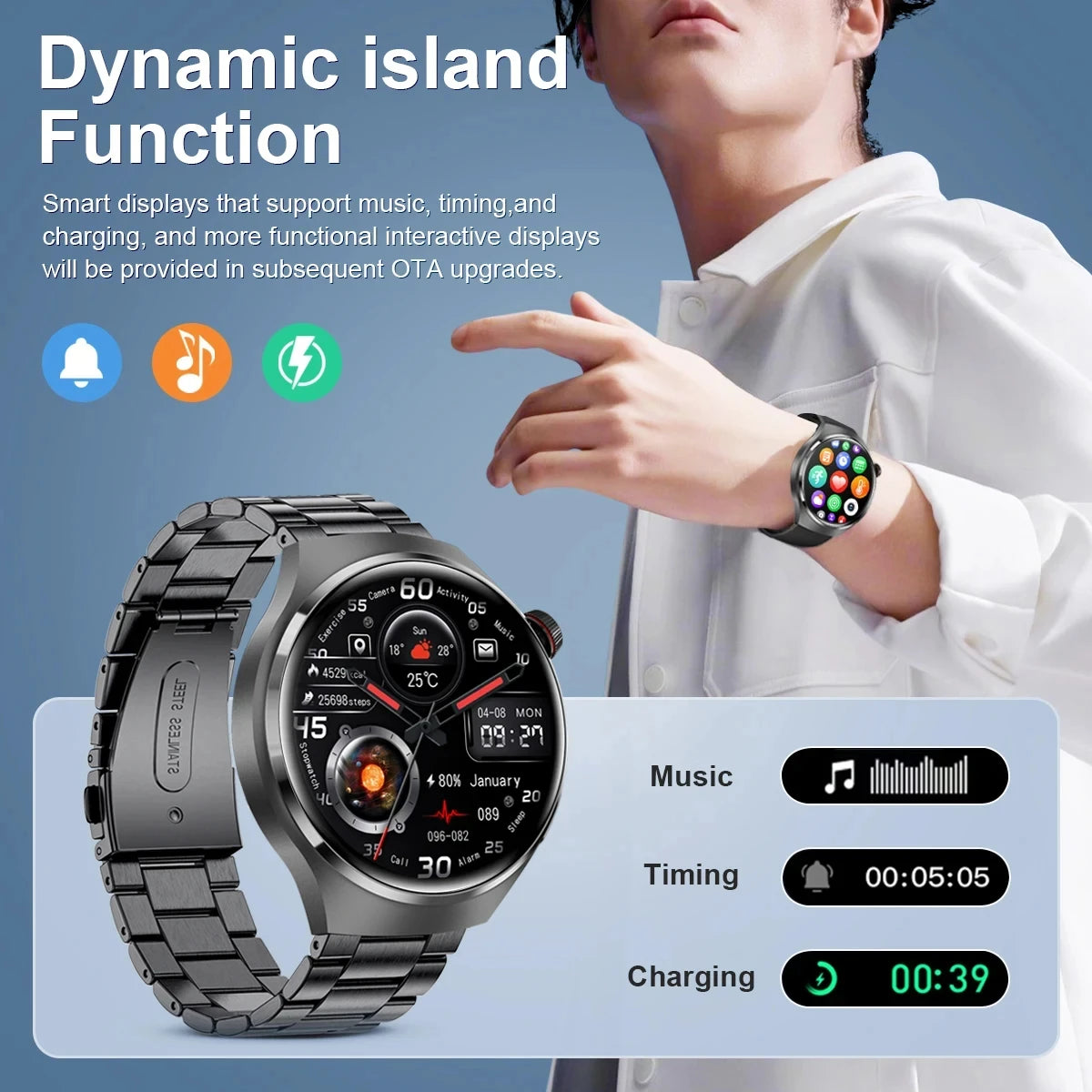 New For Android Smart Watch Men's.