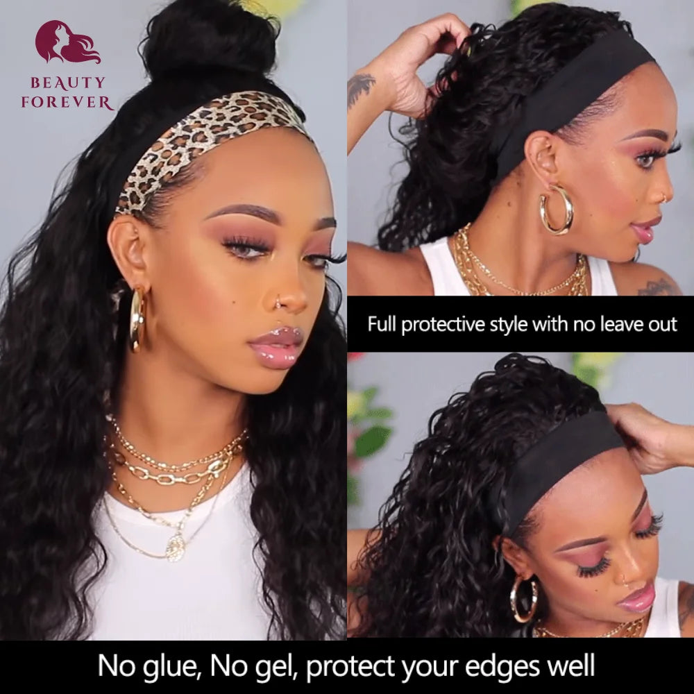 Beautyforever Headband Wigs Human Hair .