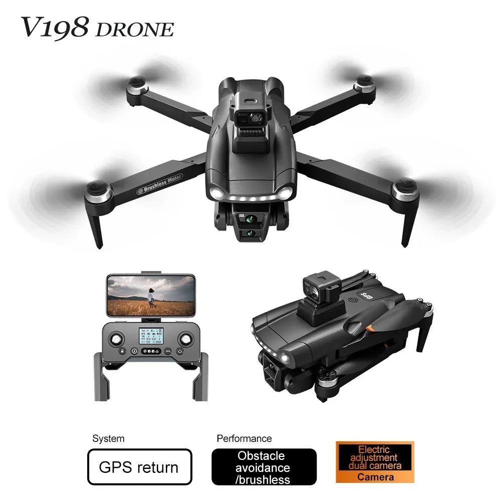 NEW V198 5G GPS Drone 8K Professional .