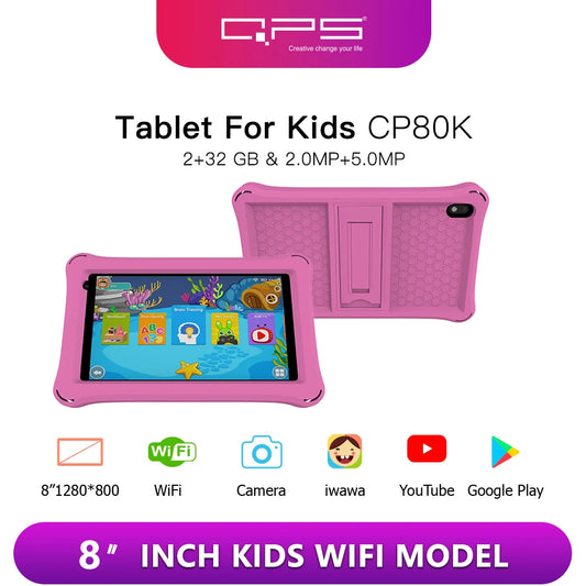 Android Children Learning Kids Tablet with Holder.