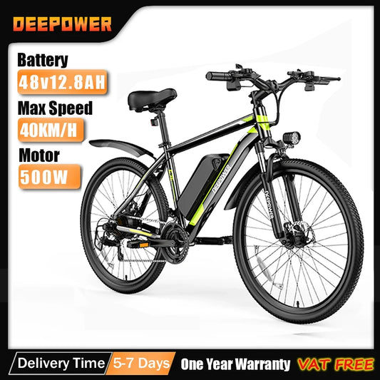 DEEPOWER Adults Ebike Electric Bike Bicycle .