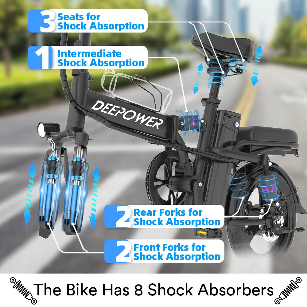 Adult electric Folding Bicycle .