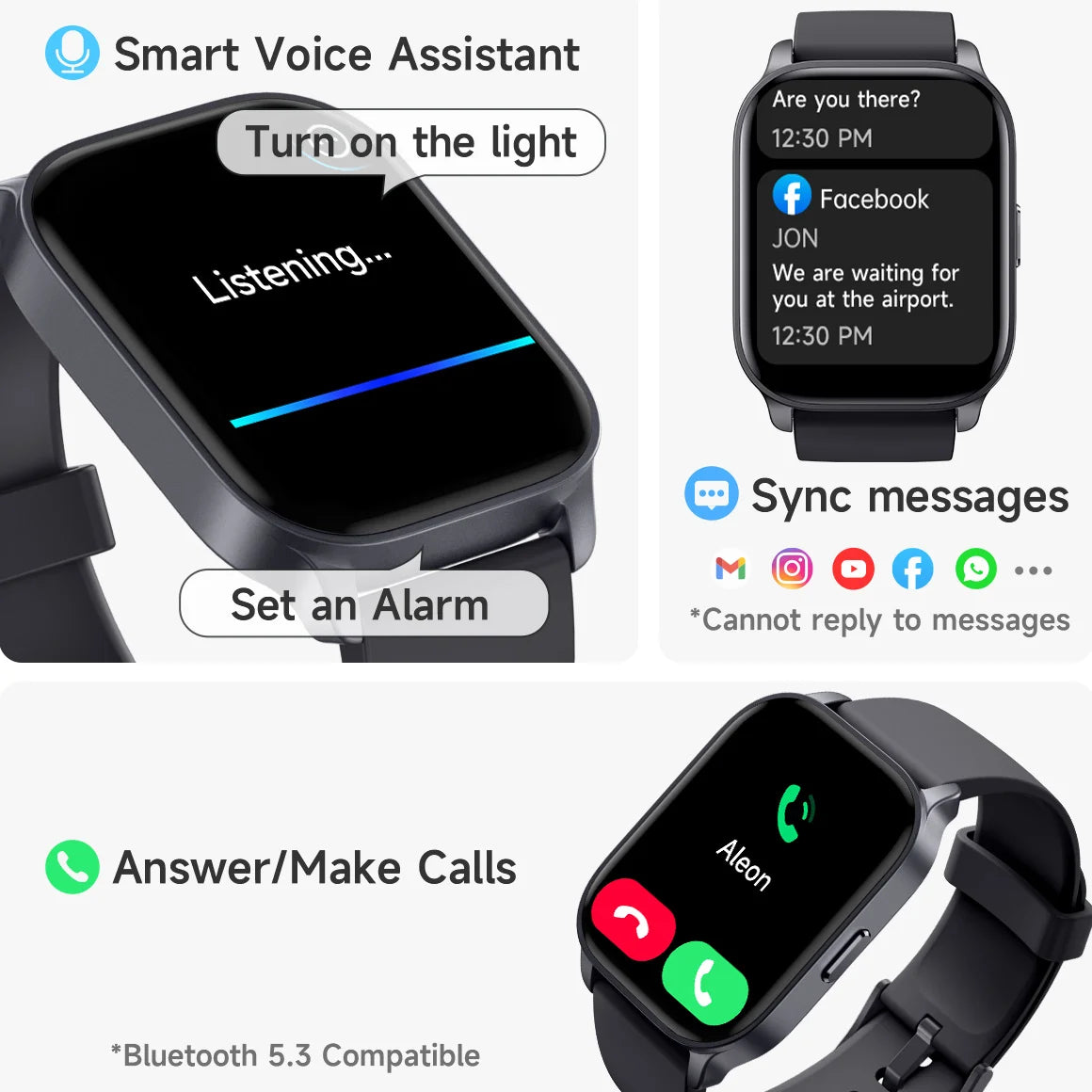 “ Smart Watch for Women With Answer/Make Calls，