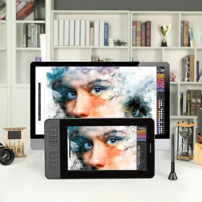 GAOMON Graphics Tablet Monitor With 8 Shortcut .