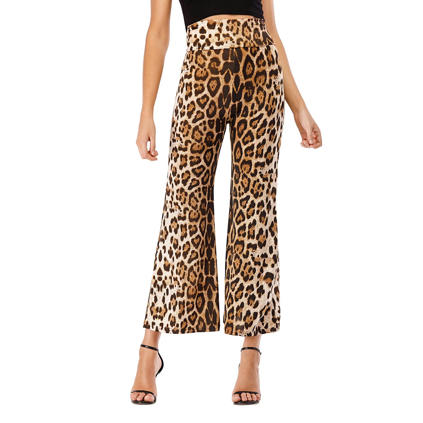 Women Yoga Pencil Pants Leopard Print .