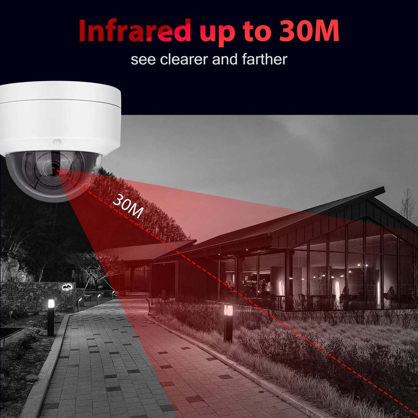 Vikylin 4K mini Dome IR night vision IP Camera .